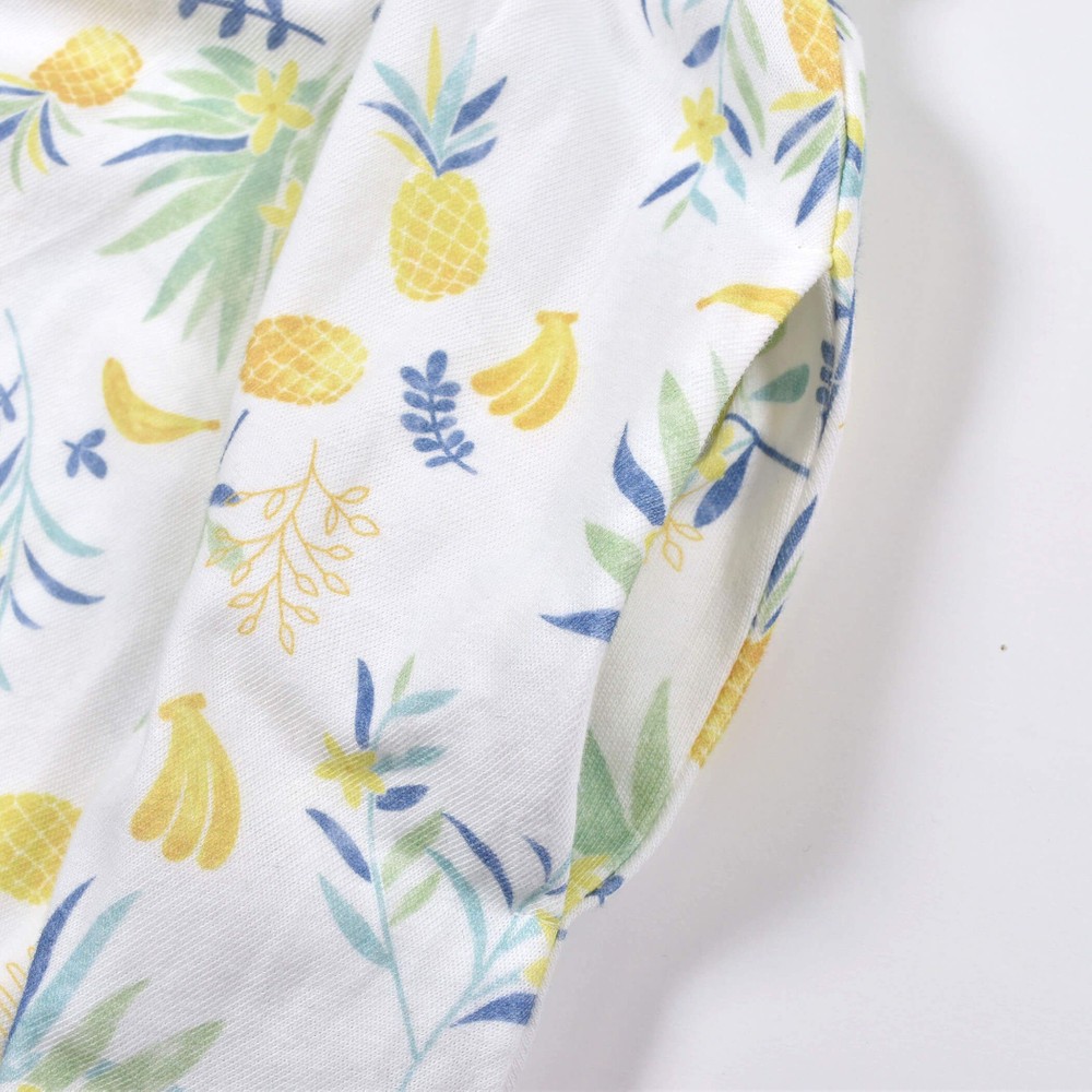 ボタニカル柄 フリル ワンピース(80~130cm) ベージュ系 120cm