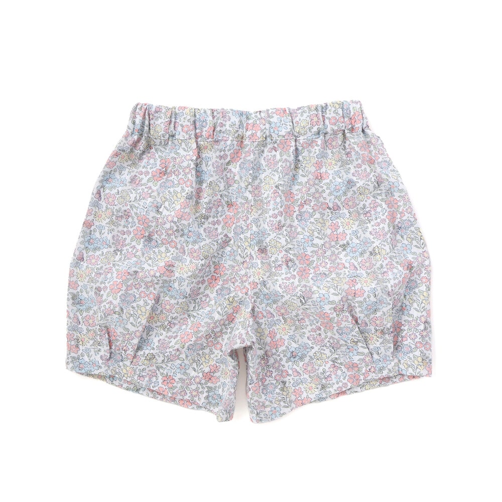 花柄チュニック+ショーパンセットアップ(80~130cm) イエロー系 80cm