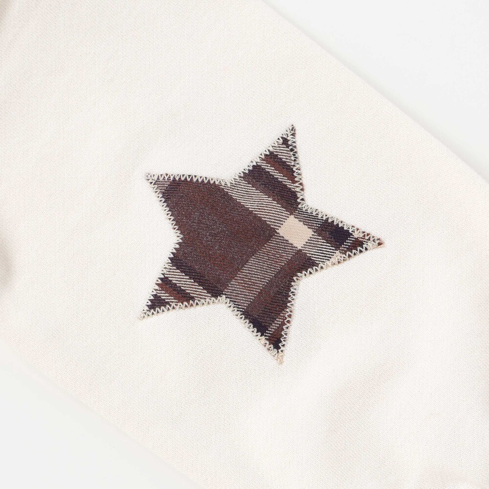 はたらくくるま発泡プリント星パッチナンバリングバイカラートレーナー(80~130cm) レッド×ネイビー 80cm