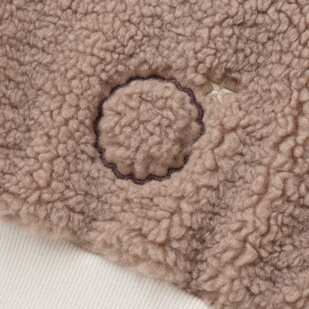 恐竜クマウサギアニマルフェイスボア切り替えトレーナー(80~120cm) ピンク(ウサギ) 80cm