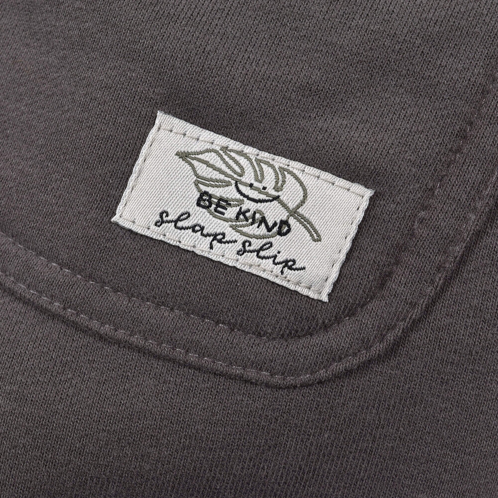 チェック × 無地 ポケット パッチ ロングパンツ (80~130cm) グレー系 100cm