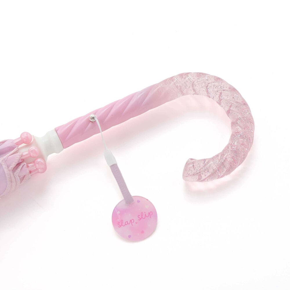 【お揃い】ハートキラキラプリント総柄傘(45~50cm) ブルー系 S(45cm)