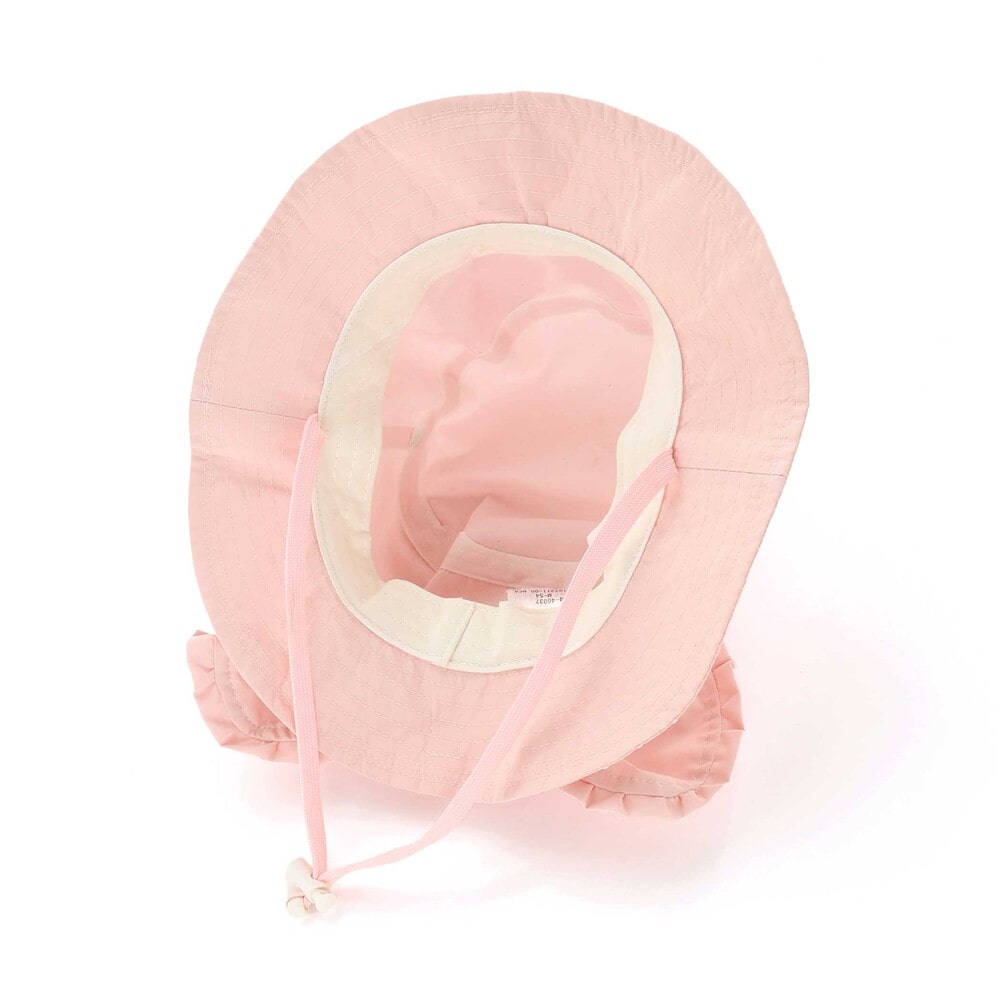 ウサギxネコ耳付きサファリハット(50~54cm) ピンク 52cm