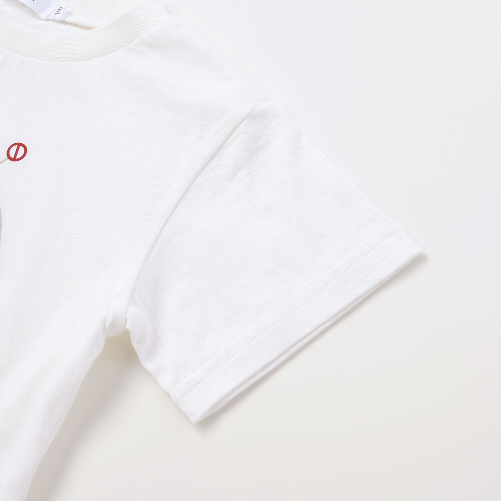 はたらくくるま&昆虫時計天竺半袖Tシャツ(80~130cm) グリーン 80cm