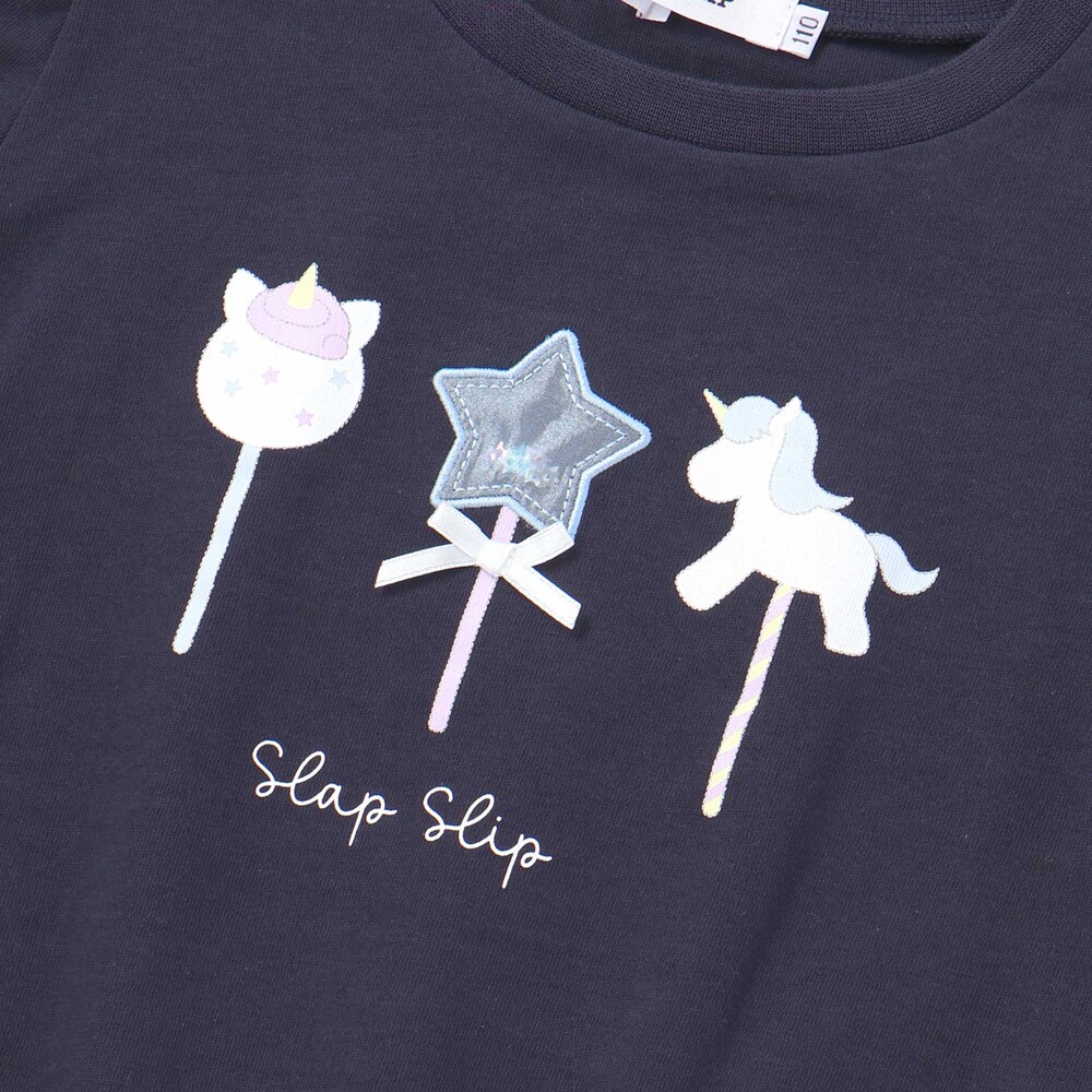 【接触冷感】ドロストペタルスリーブ半袖Tシャツ(80~130cm) ホワイト 80cm