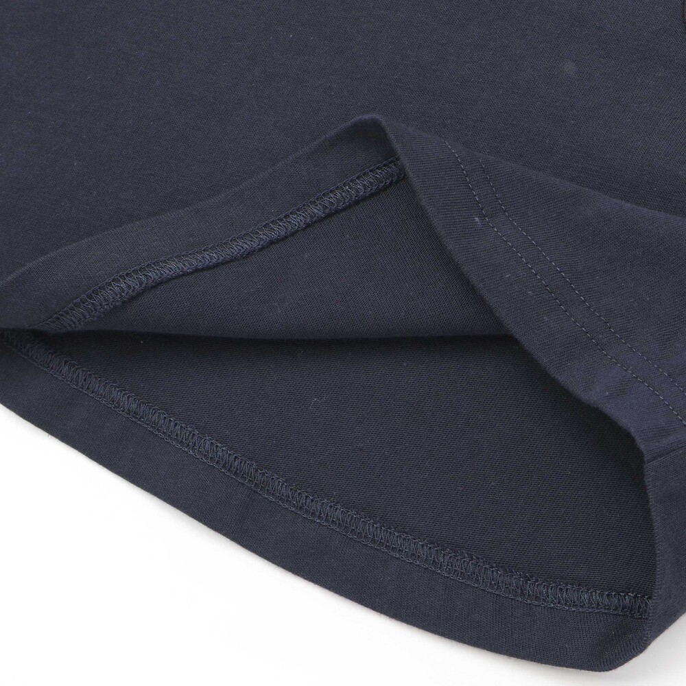 乗り物プリント袖切り替え長袖Tシャツ(80~130cm) ネイビー 80cm
