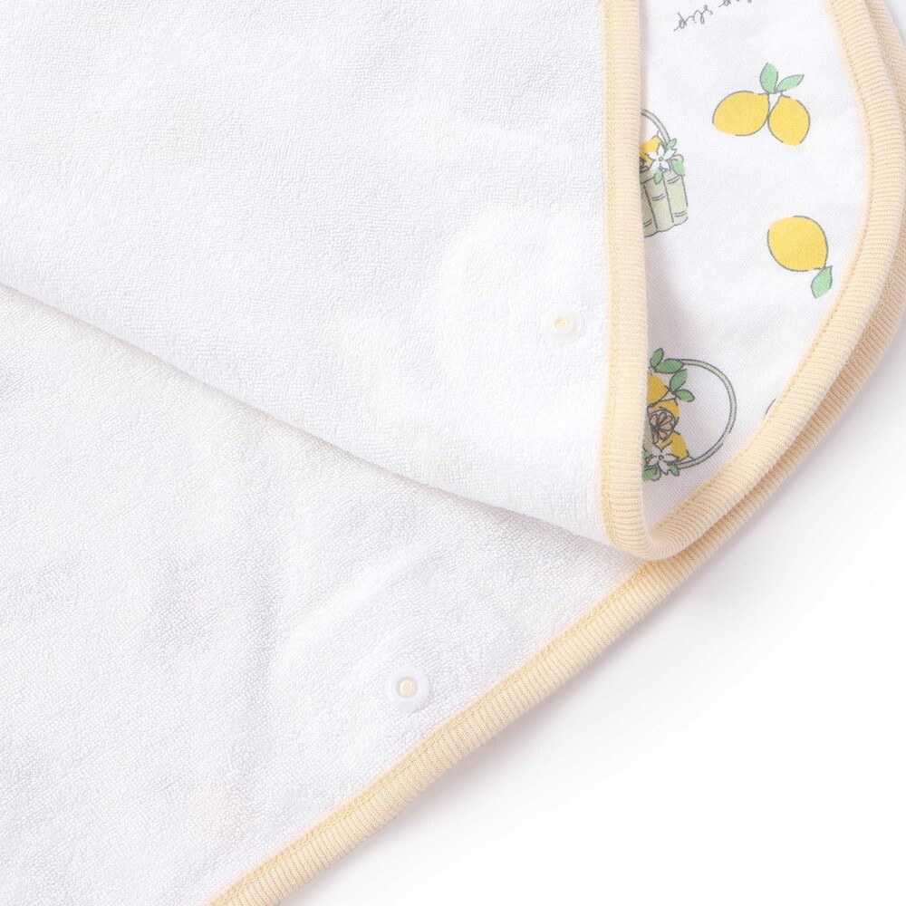 【UVカット/接触冷感/お揃い】レモンおもちゃ総柄スリーパーベビー ホワイト系 ワンサイズ