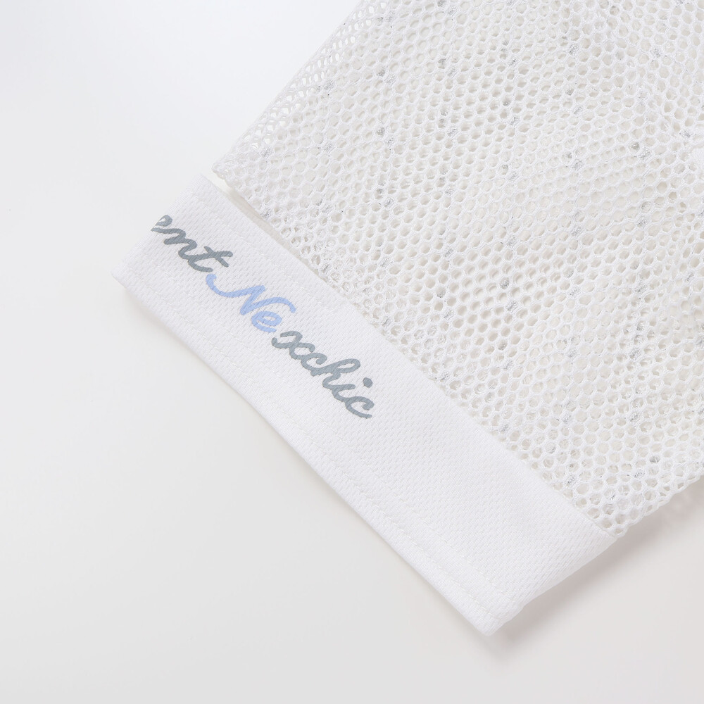 切り替えメッシュハーフジップTシャツ(110~150cm) ホワイト 110cm