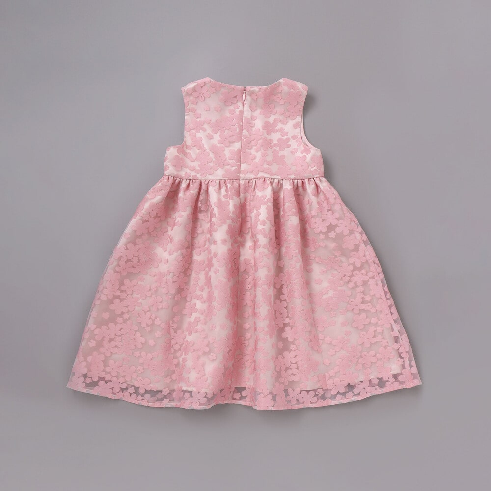 フローラルオパールプリントウエストリボンドレス(110~130cm) パープル系 110cm