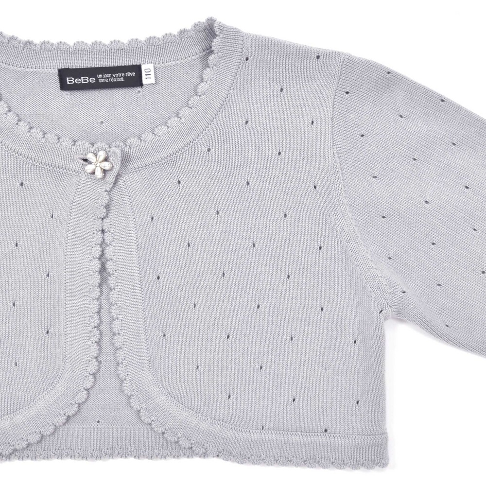 ニットボレロカーディガン(110~130cm) ネイビー 110cm