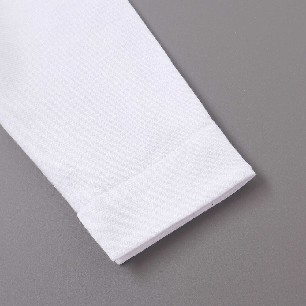 リップルポンチノーカラージャケット(110~130cm) ホワイト 110cm