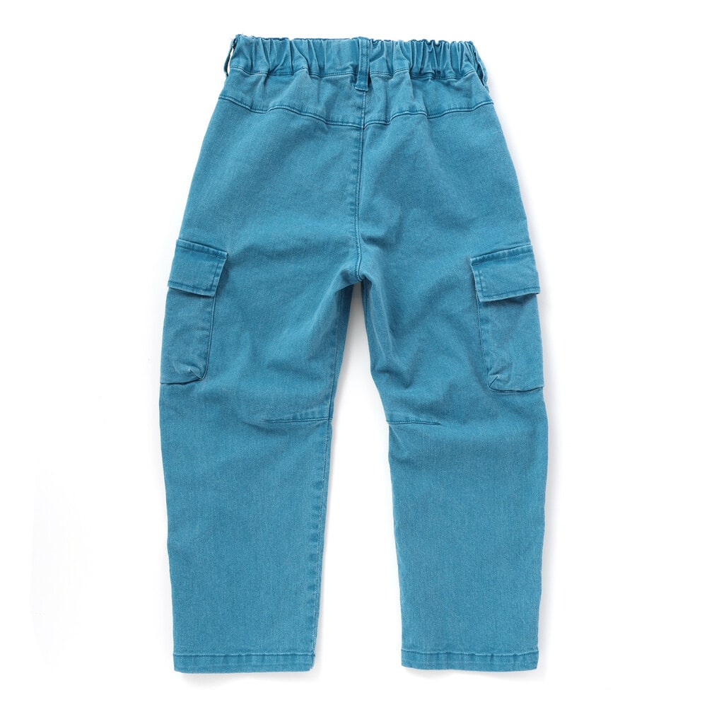 バレルレッグツイルカーゴロングパンツ(90~150cm) ブラウン 90cm