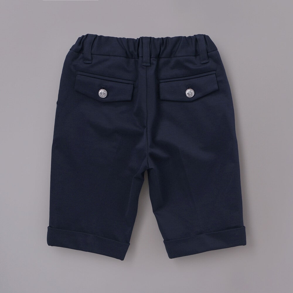 モクロディ裾ダブルハーフパンツ(110~130cm) ネイビー 110cm