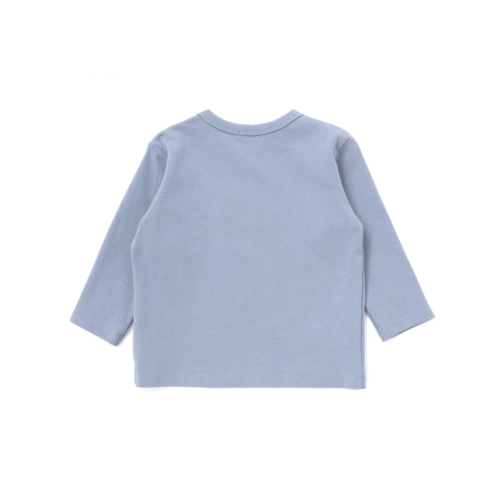 恐竜刺しゅうスムース長袖Tシャツ+ムラ染めジョガーパンツ セット(80~90cm) グリーン 80cm