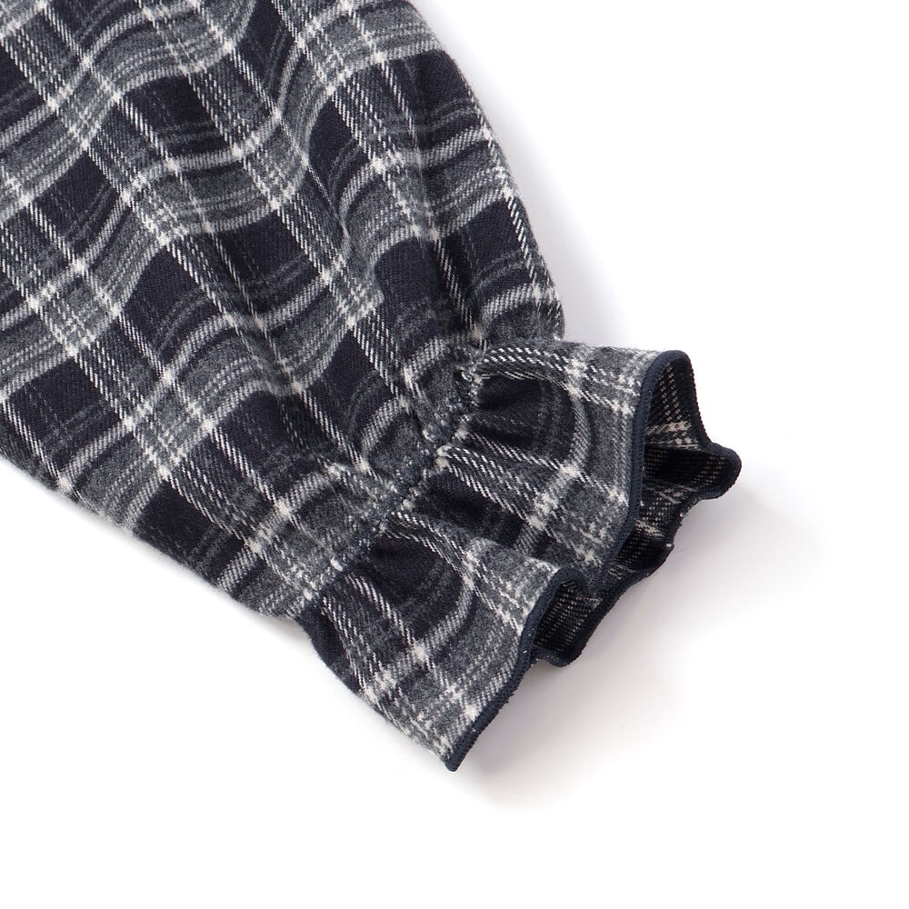 【限定商品】ネルチェック柄ワンピース(95~150cm) レッド系 110cm