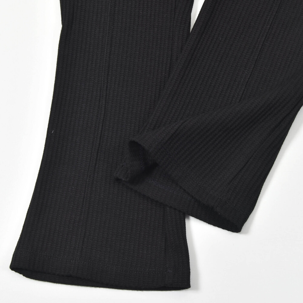 【限定商品】リブニット風セットアップ(95~150cm)【LIMITED EDITION】 グレー 95cm