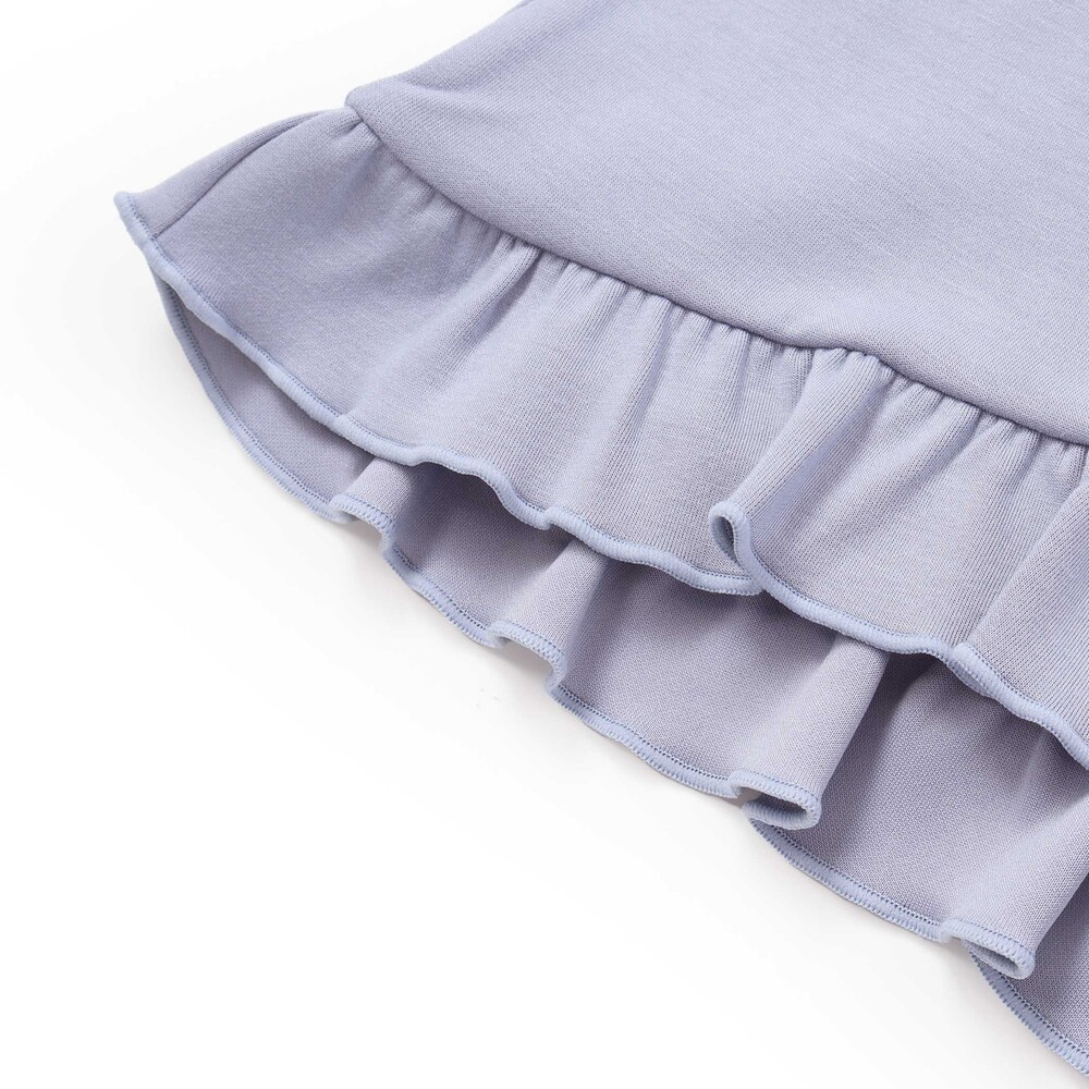 【限定商品】ポンチリボン刺しゅうトップス(95~160cm) ブルー 95cm