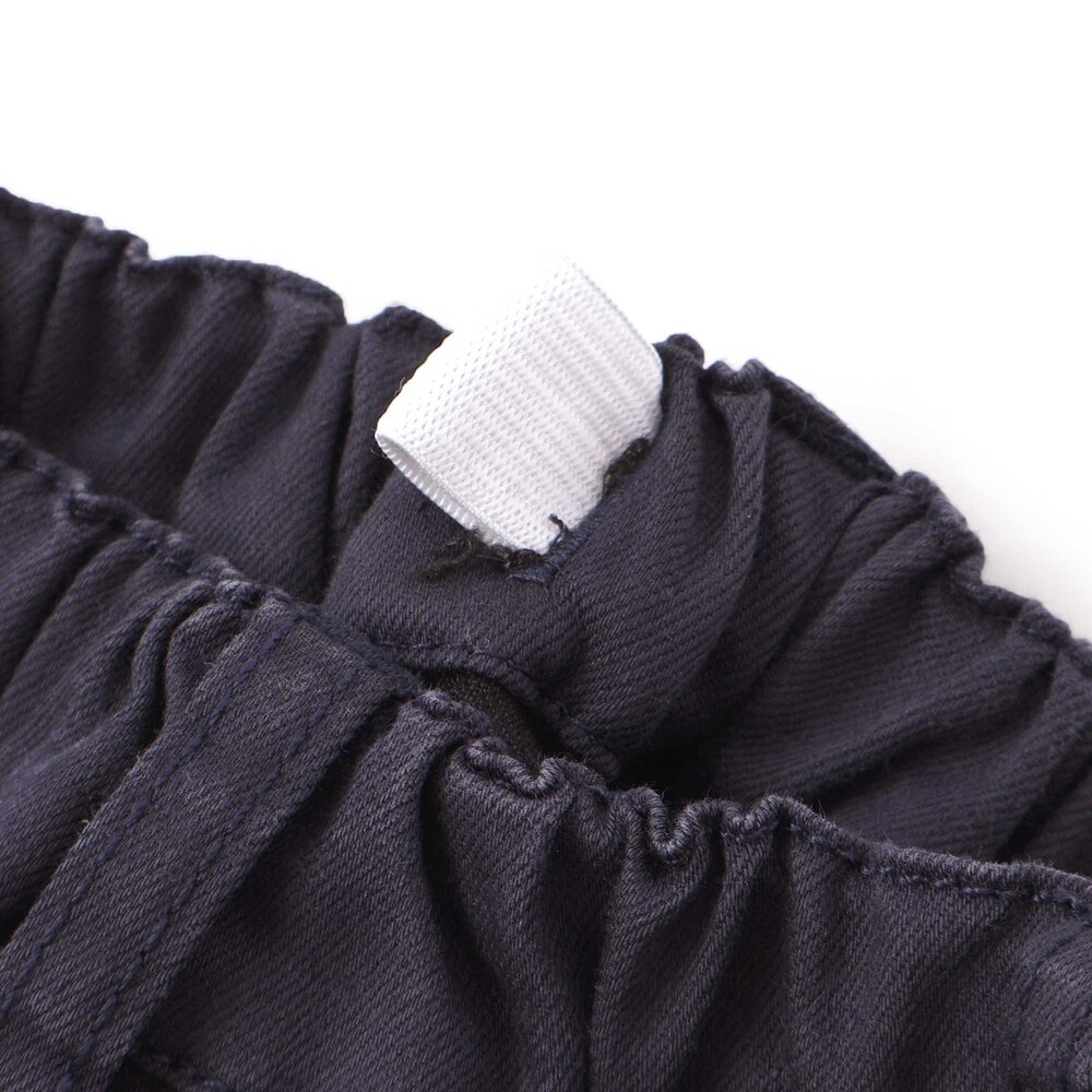【限定商品】リボン刺しゅうカラーデニムロングパンツ(95~160cm) ネイビー 95cm