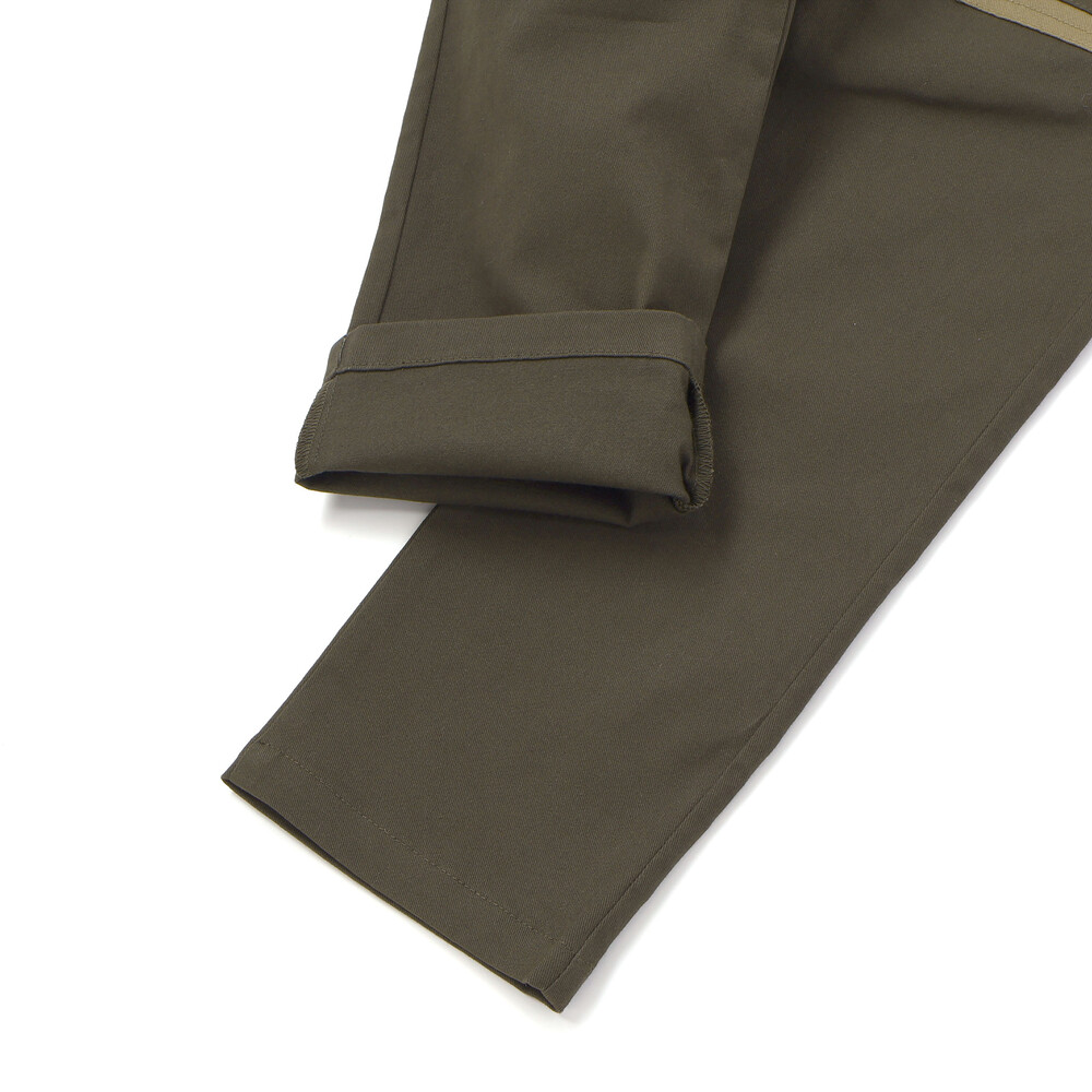 【限定商品】配色ツイルロングパンツ(95~150cm) グリーン系 95cm