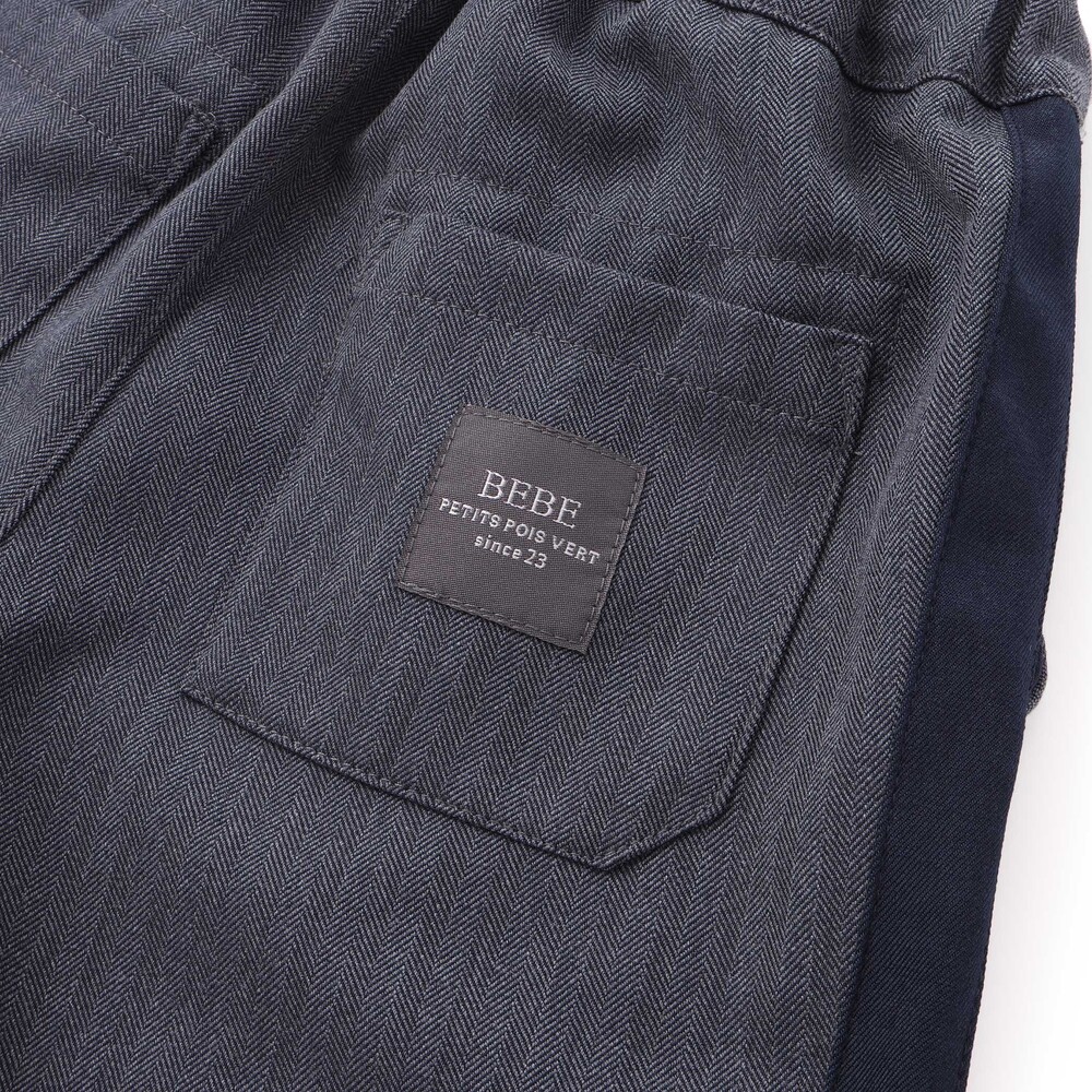 【限定商品】サイドラインロングパンツ(95~160cm) ネイビー 95cm