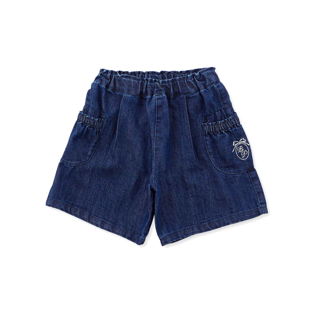 ストレッチデニムキュロットパンツ