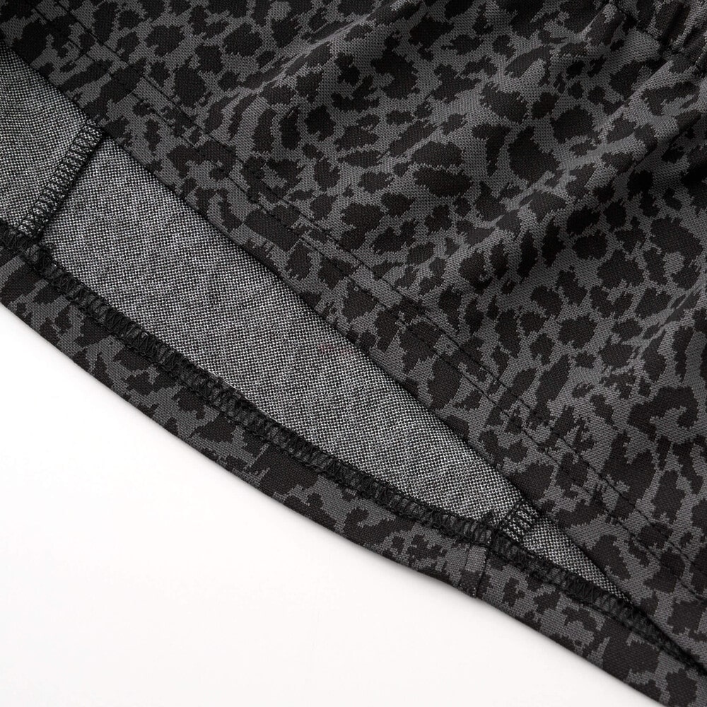 ビスチェ&パンツレオパード柄セットアップ2点セット(130~160cm) ブラック系 150cm