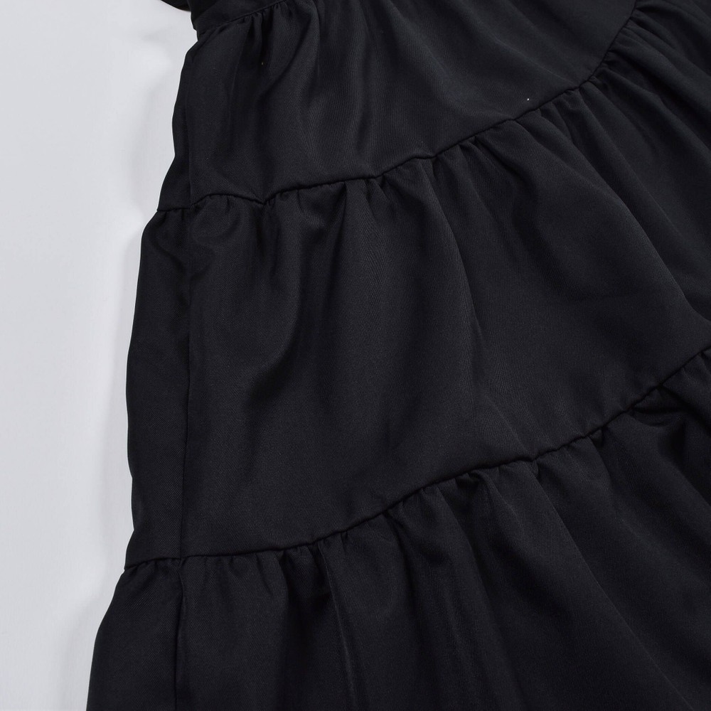 ティアード ジャンパースカート(130~160cm) ブラック 130cm