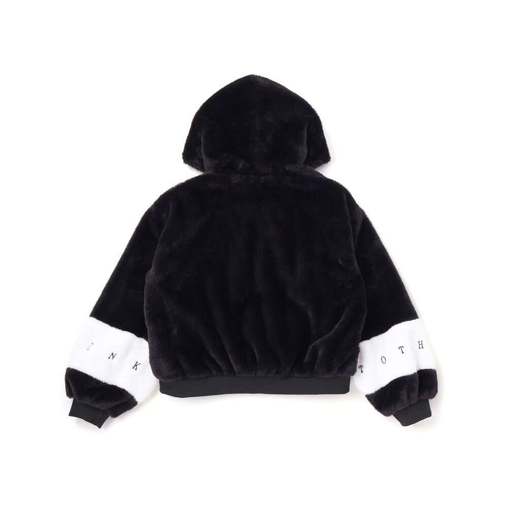 ショート丈ファーブルゾン(130~160cm) グレー 130cm