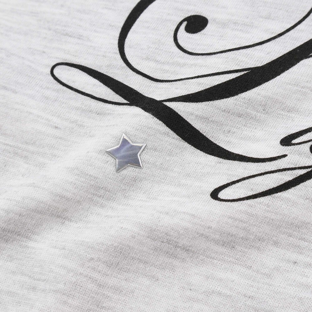 スターモチーフオフショル風レイヤードTシャツ(130~160cm) グレー 130cm
