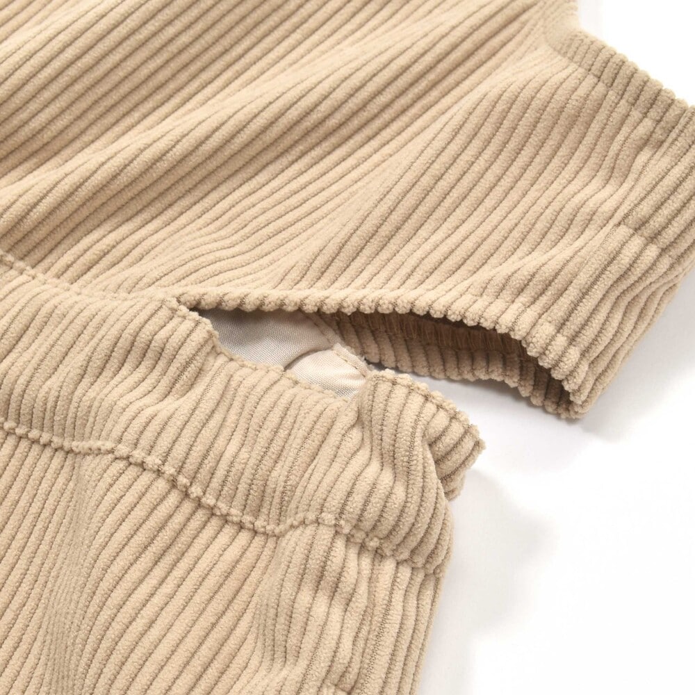 コールテンオーバーオール(130~160cm) グレー 130cm