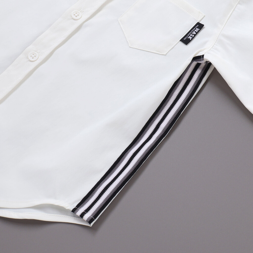 ストレッチナイロンシャツ(110~160cm) ホワイト 110cm