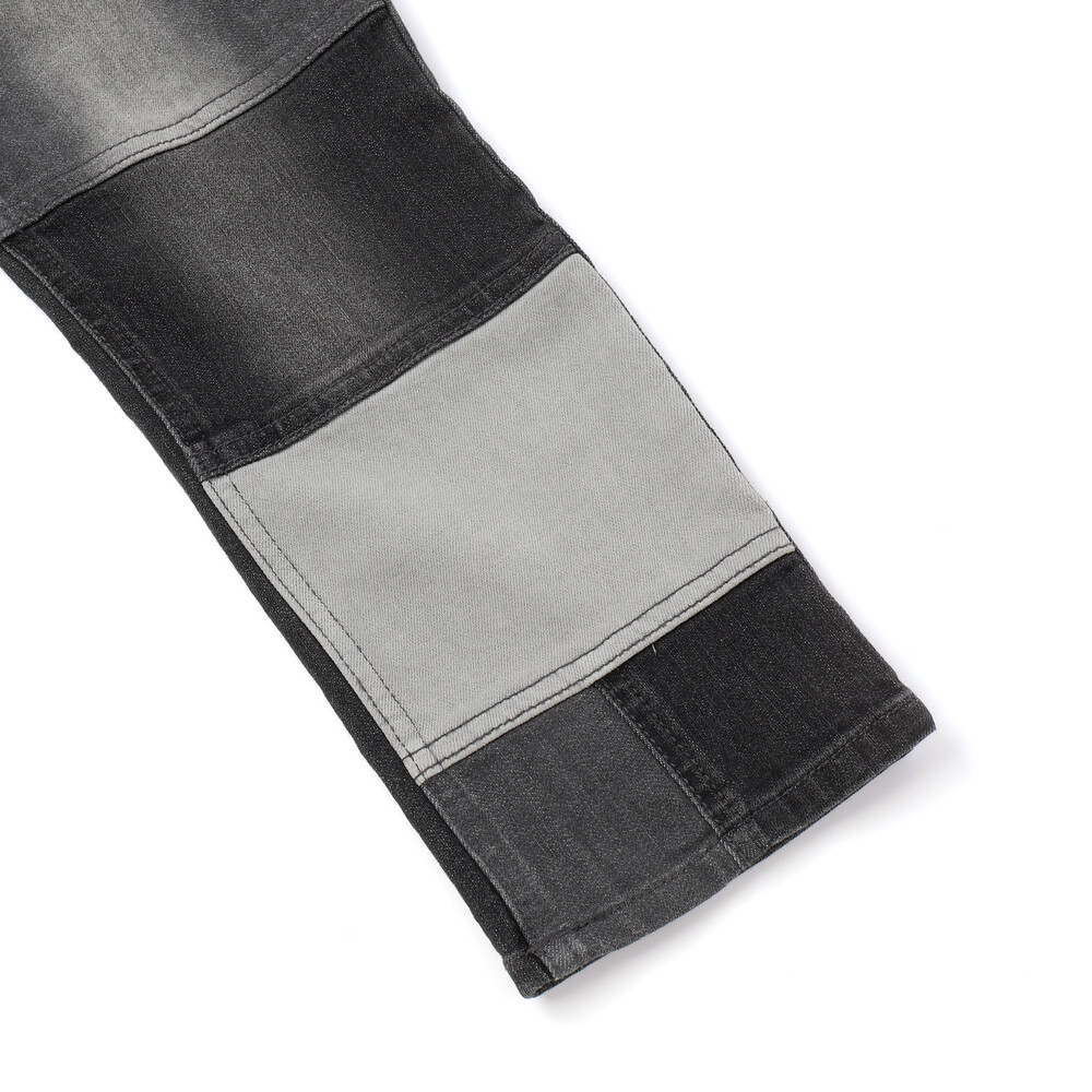 リメイク風切替ストレッチデニムパンツ(100~160cm) ブラック 110cm