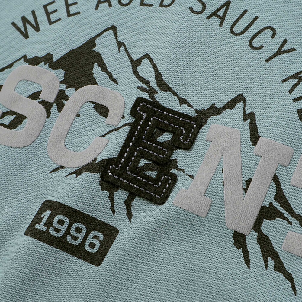 ASCENTレイヤード風ビッグ長袖Tシャツ(110~160cm) オフホワイト 110cm