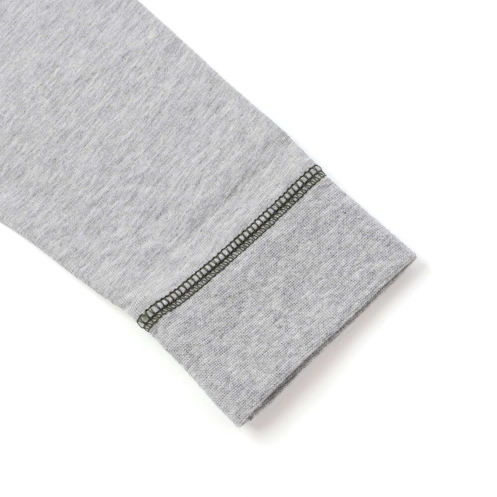 リップストップ切替カレッジロゴTシャツ(100~160cm) グレー 100cm
