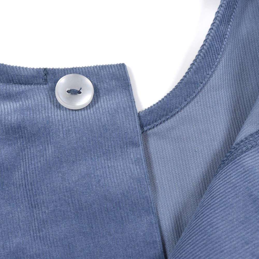 リボン付き シャツコール ジャンパースカート(70~110cm)(70cm