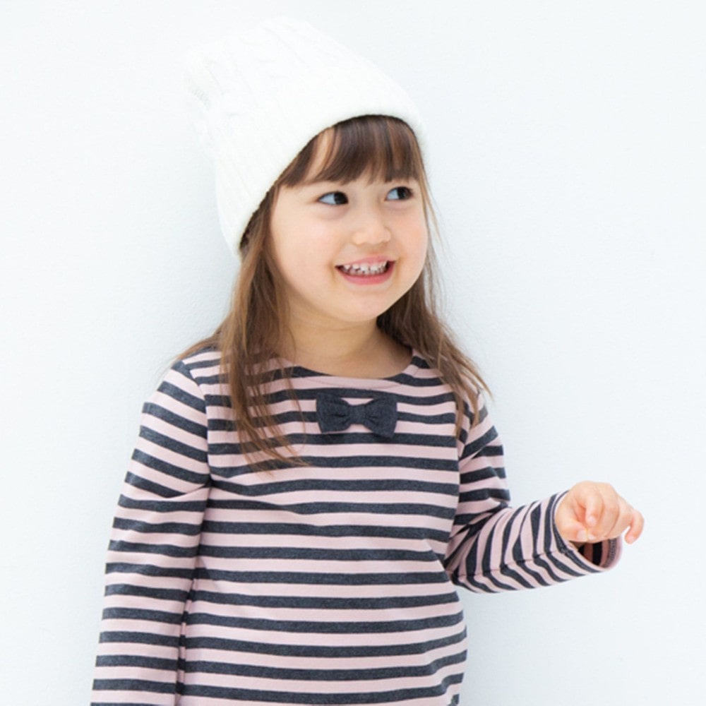 トドラー】AW梵天付きニットキャップ(S(48-51cm) グレー): グッズ