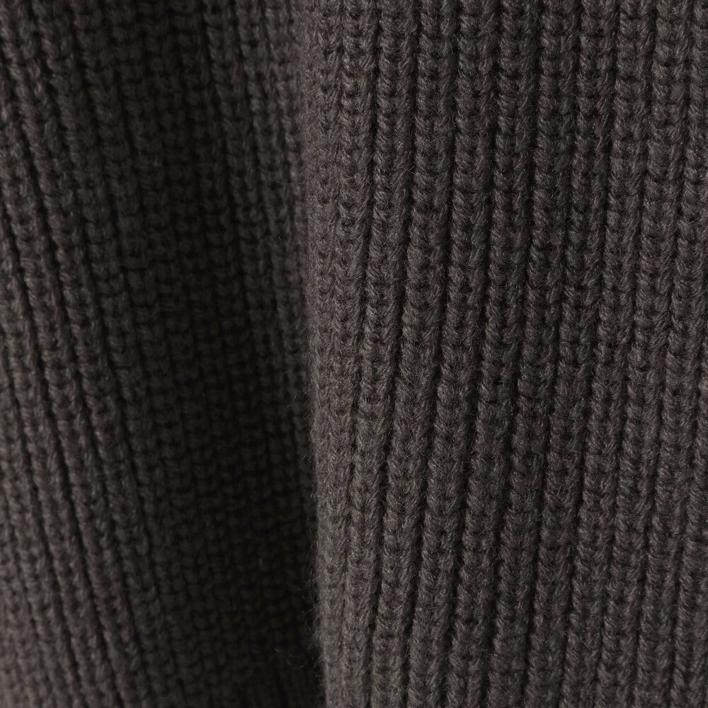 片畦編みロゴ入りセーター親子お揃い(95~140cm) グレー S(95-110cm)