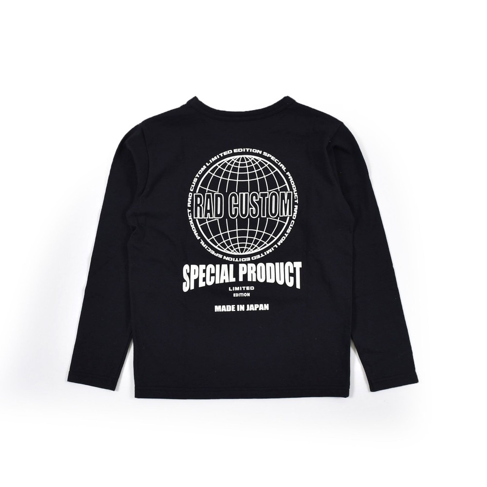 日本製 コットン Tシャツ(120cm~160cm) ブラック 120cm