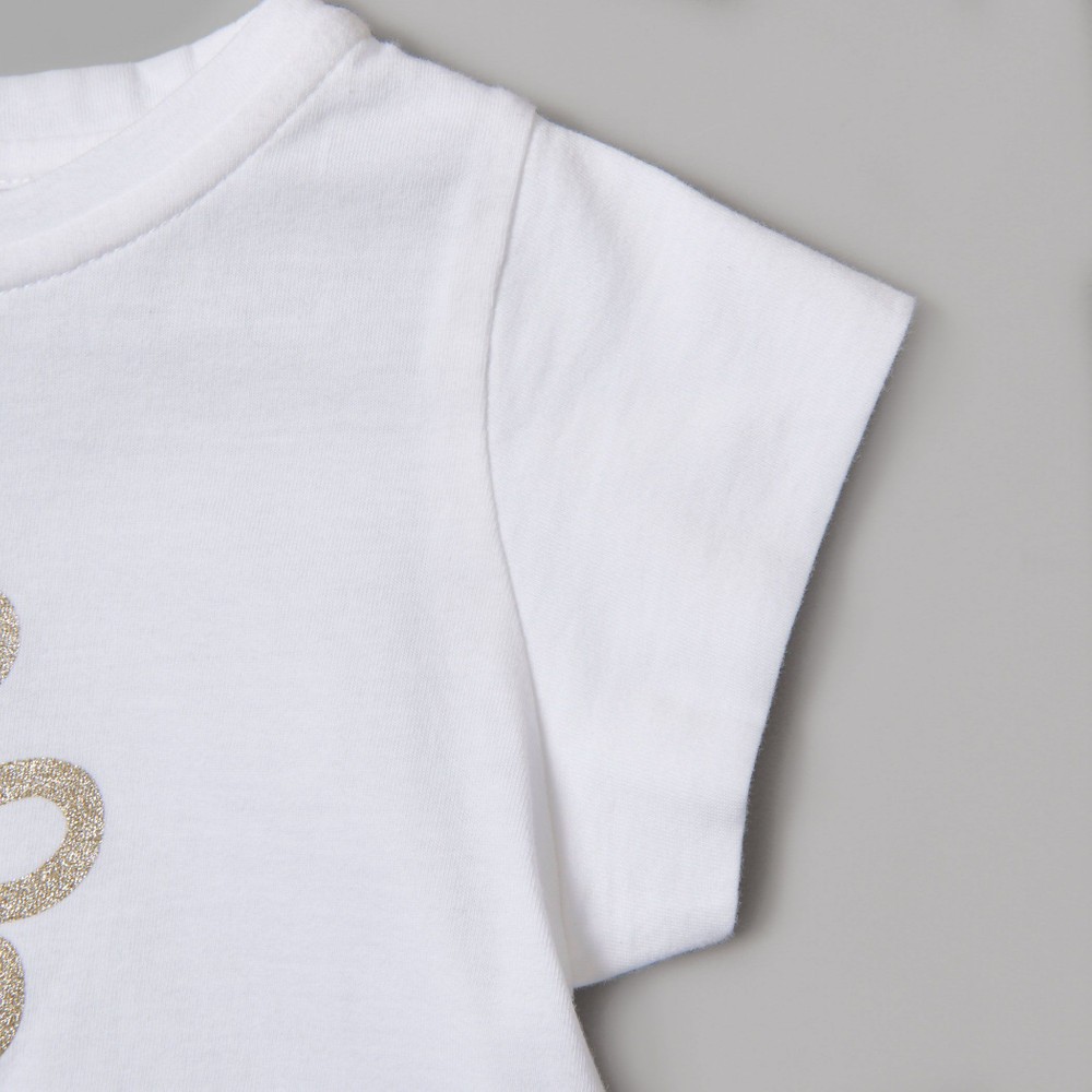 TCロゴ グリッター プリント 半袖 Tシャツ (90~140cm) ネイビー 90cm