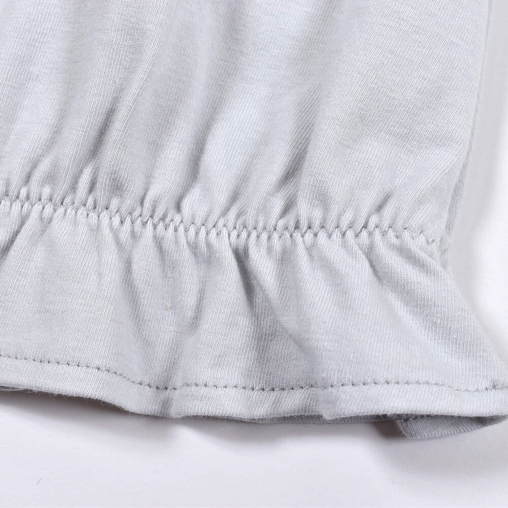 パフスリーブ リボン 裾 フリル Tシャツ (100~140cm) ネイビー 130cm