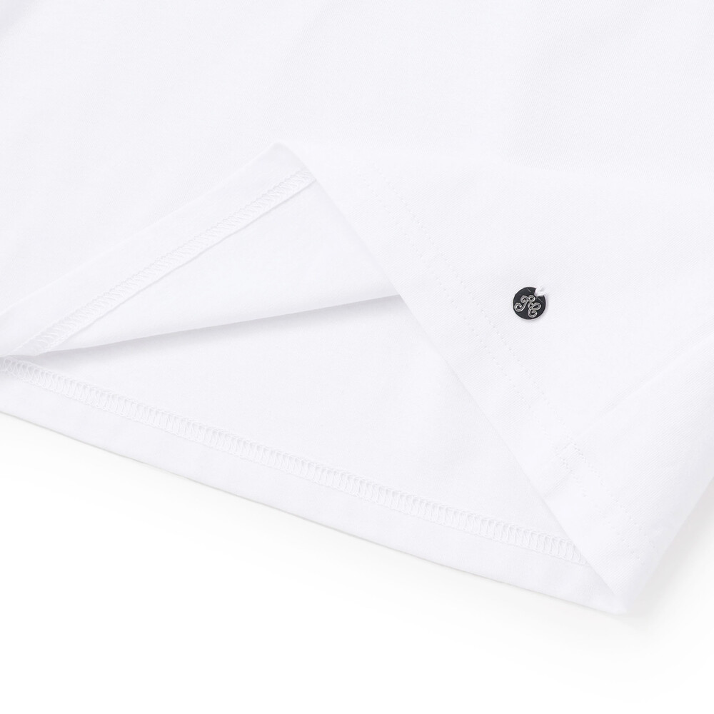フラワーレース襟 ベア天竺長袖Tシャツ(90~140cm) オフホワイト 100cm