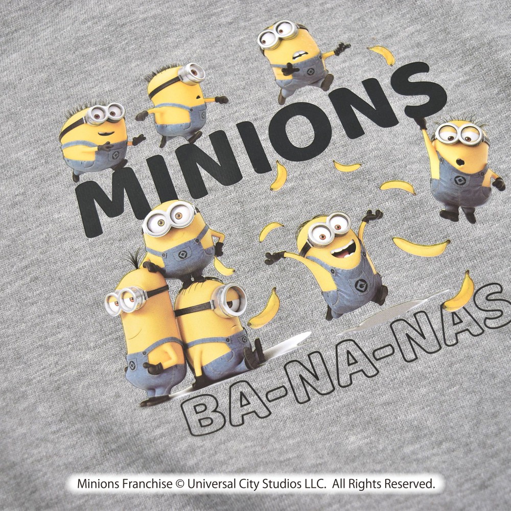 ミニオン Minions 怪盗グルー バナナ 転写 プリント 長袖 トレーナー 100cm 130cm 100cm ブラック トップス 子供服べべの公式通販サイト Bebe Mall