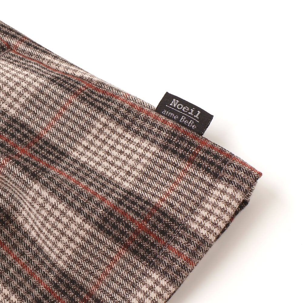 タータンチェックインナーパンツ付きスカート(80~130cm) ブラウン系 80cm