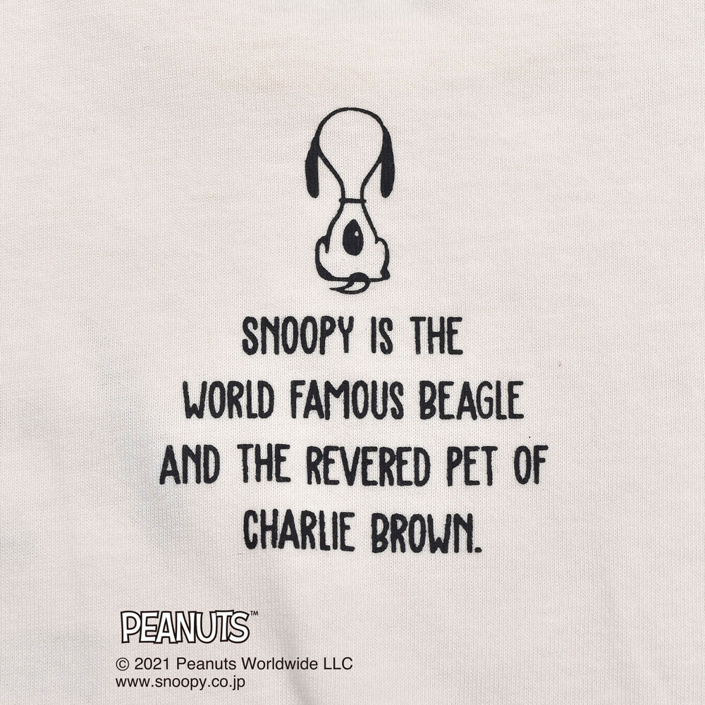 【 SNOOPY ×SLAP SLIPコラボアイテム】 スヌーピー ピーナッツ ドッキング ワンピース (80~130cm) ブラック系 90cm