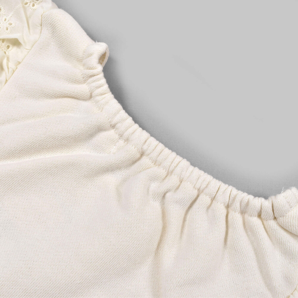 レース フリル ネックレス ワンピース (80~130cm) ブルー 130cm