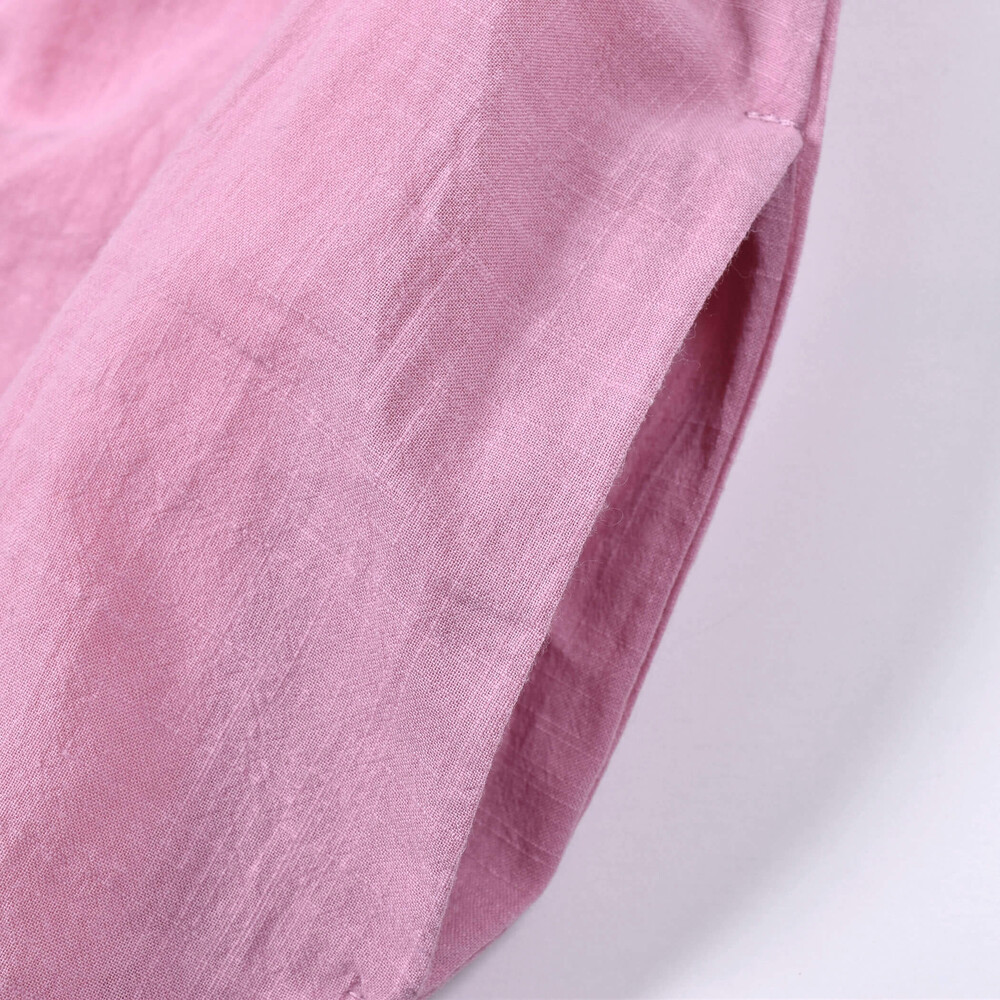 花 モチーフ チュール ドッキング キャミ ワンピース (80~130cm) ピンク 100cm