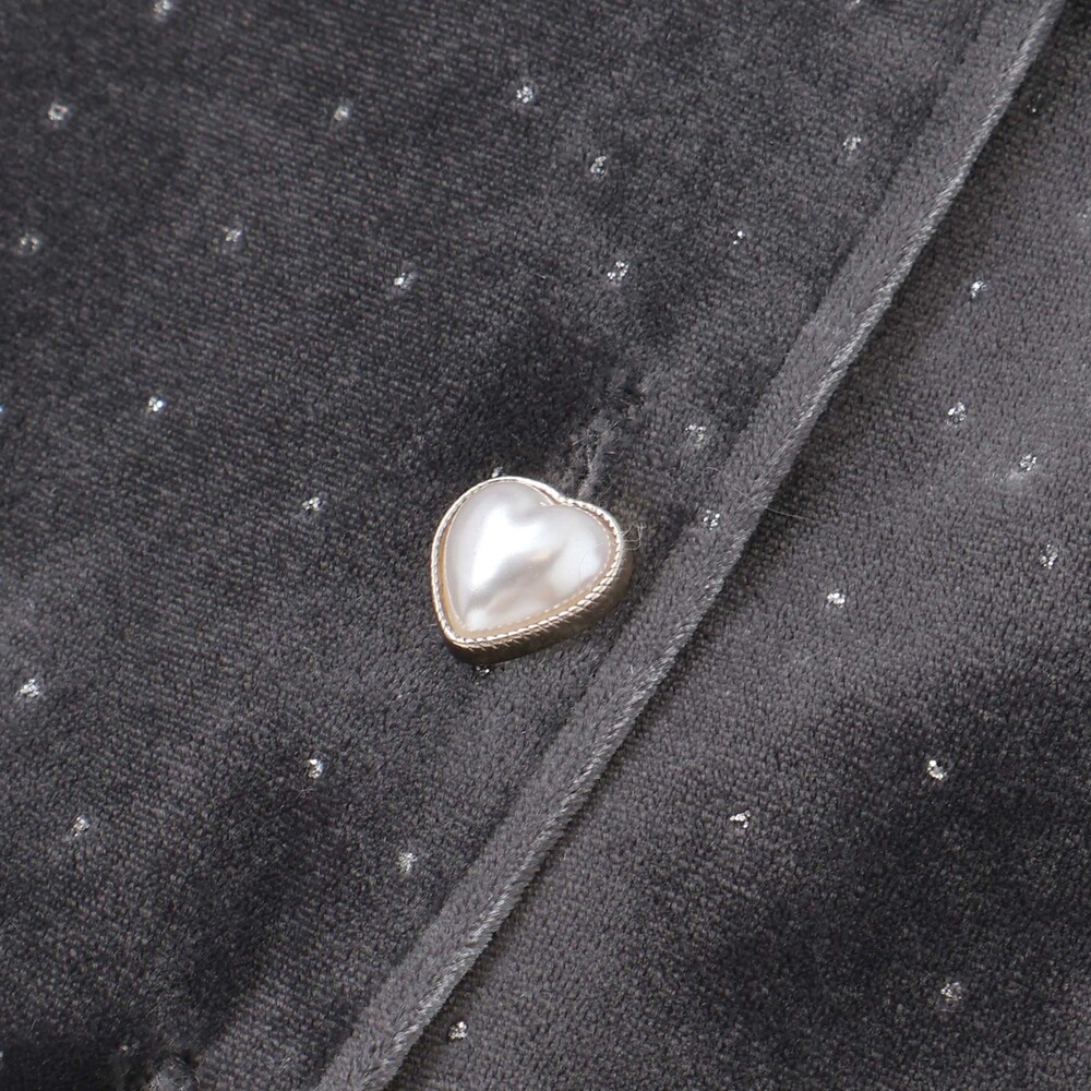 きらめくラメドットベロアビスチェセットアップ(90~130cm) ブラウン 90cm