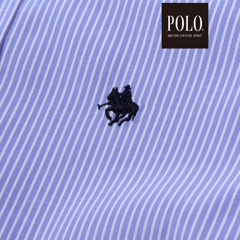 【POLO BCS(ポロ・ビーシーエス)×SLAP SLIPコラボ】無地チェックスーツ+シャツ3点セット(110~130cm) ネイビー 110cm