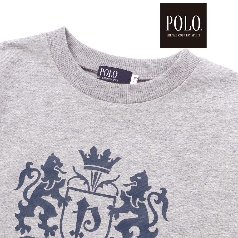 【POLO BCS(ポロ・ビーシーエス)×SLAP SLIP】長袖Tシャツ&ベストセット(80~130cm) ブラウン 80cm