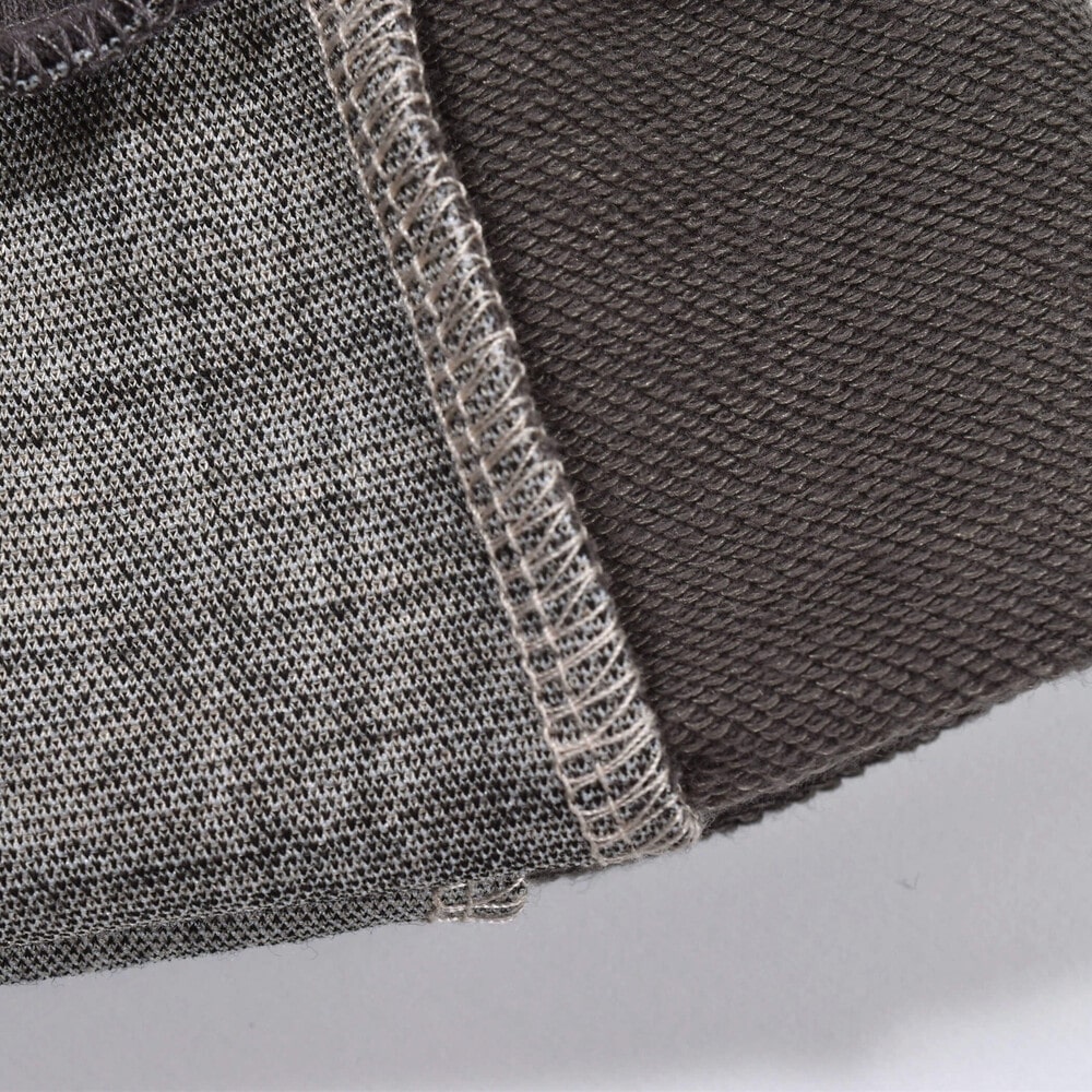 チェック × 無地 ポケット パッチ ロングパンツ (80~130cm) グレー系 100cm